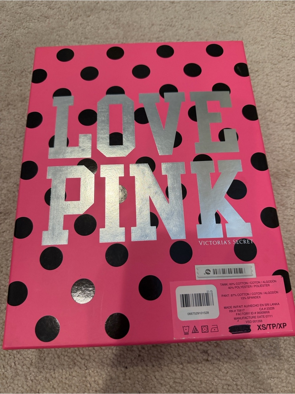 PINK Victoria's Secret tank and pants
